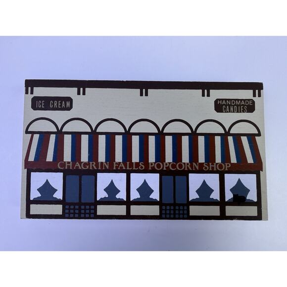 The Cat’s Meow 1986 Series IV Set Of 5 Wooden Painted Shelf Sitter Village - Picture 2 of 10